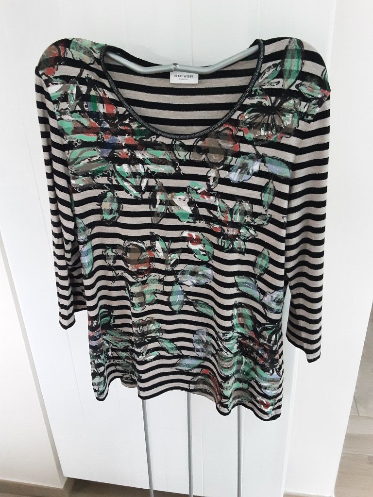 Dames t-shirt lange mouwen maat 42 *Gerry Weber* h.g.staat, Vêtements | Femmes, Taille 42/44 (L), Enlèvement ou Envoi, Comme neuf