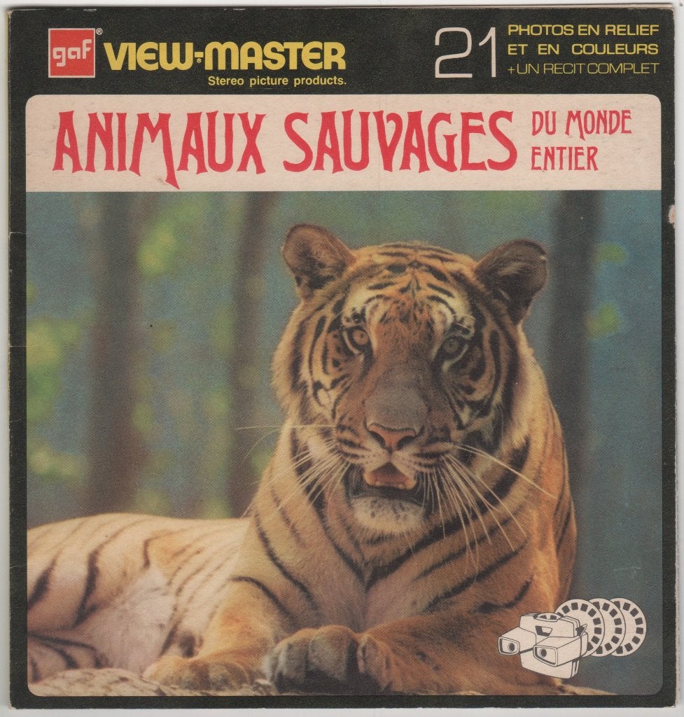 View-master Wild Animals N B 614 in het Frans, Antiek en Kunst, Ophalen of Verzenden