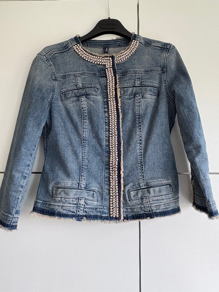 Jeansjasje Liu.Jo Maat 42(Italiaans=36 Europees), Vêtements | Femmes, Enlèvement ou Envoi, Liu Jo, Taille 36 (S), Comme neuf