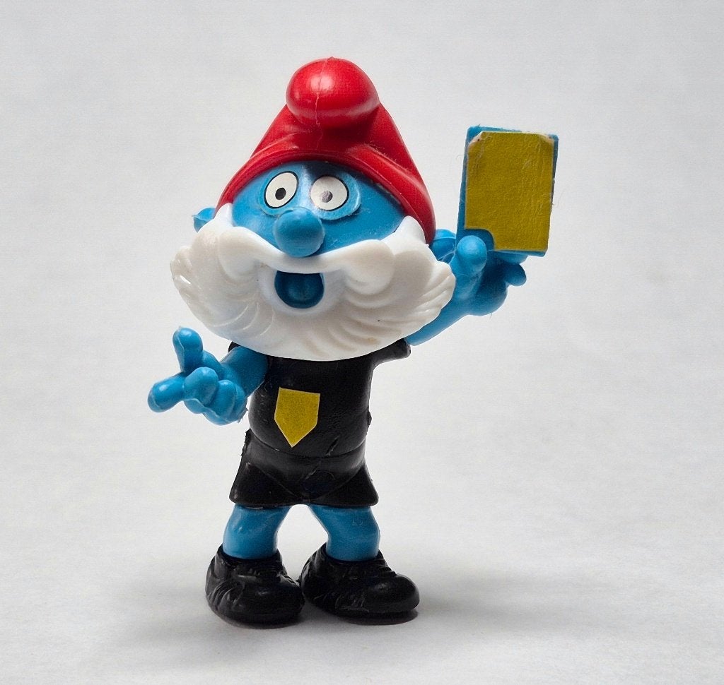 Schtroumpfs 1990 Grand Schtroumpf arbitre incomplet, Collections, Enlèvement ou Envoi, Utilisé, Figurines