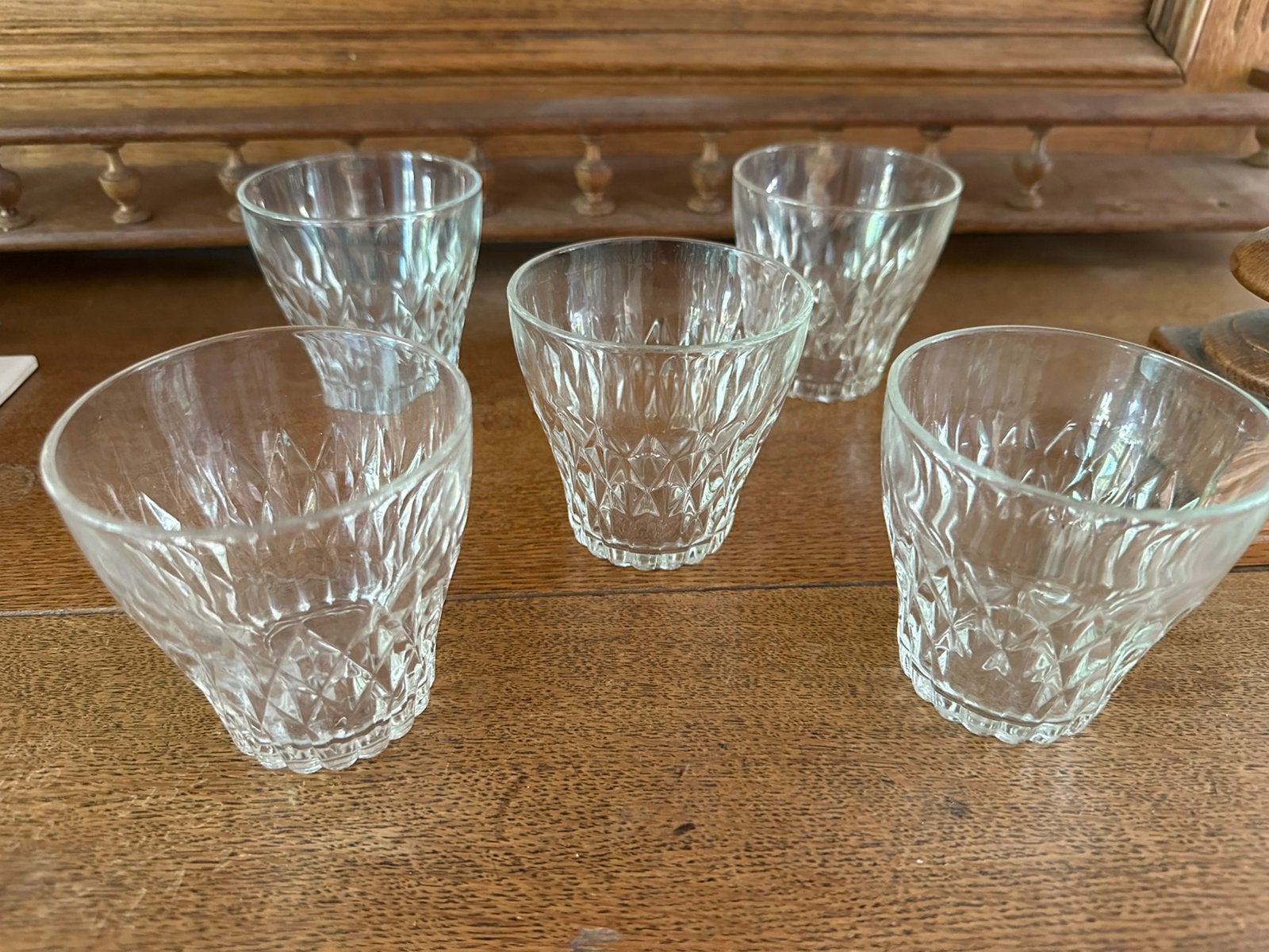 Vintage glazenset, Ophalen