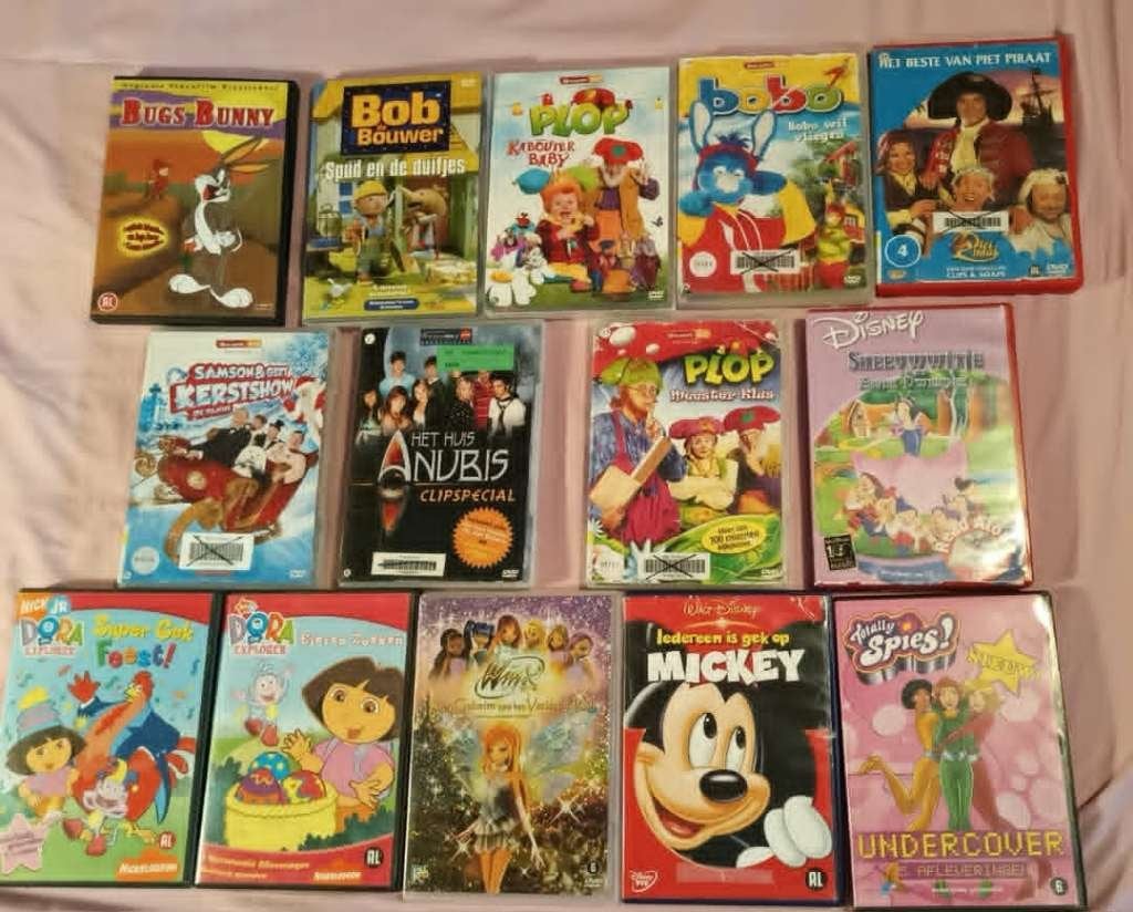 diverse kinder dvd's, Enlèvement ou Envoi, Néerlandais, Néerlandais
