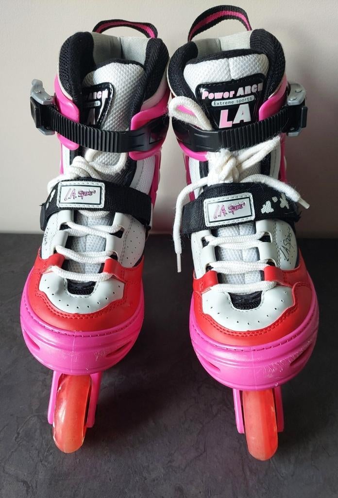 rollerblade skeelers maat 36-39 verstelbaar + beschermingset, Ophalen of Verzenden, Verstelbaar, Zo goed als nieuw, Kinderen