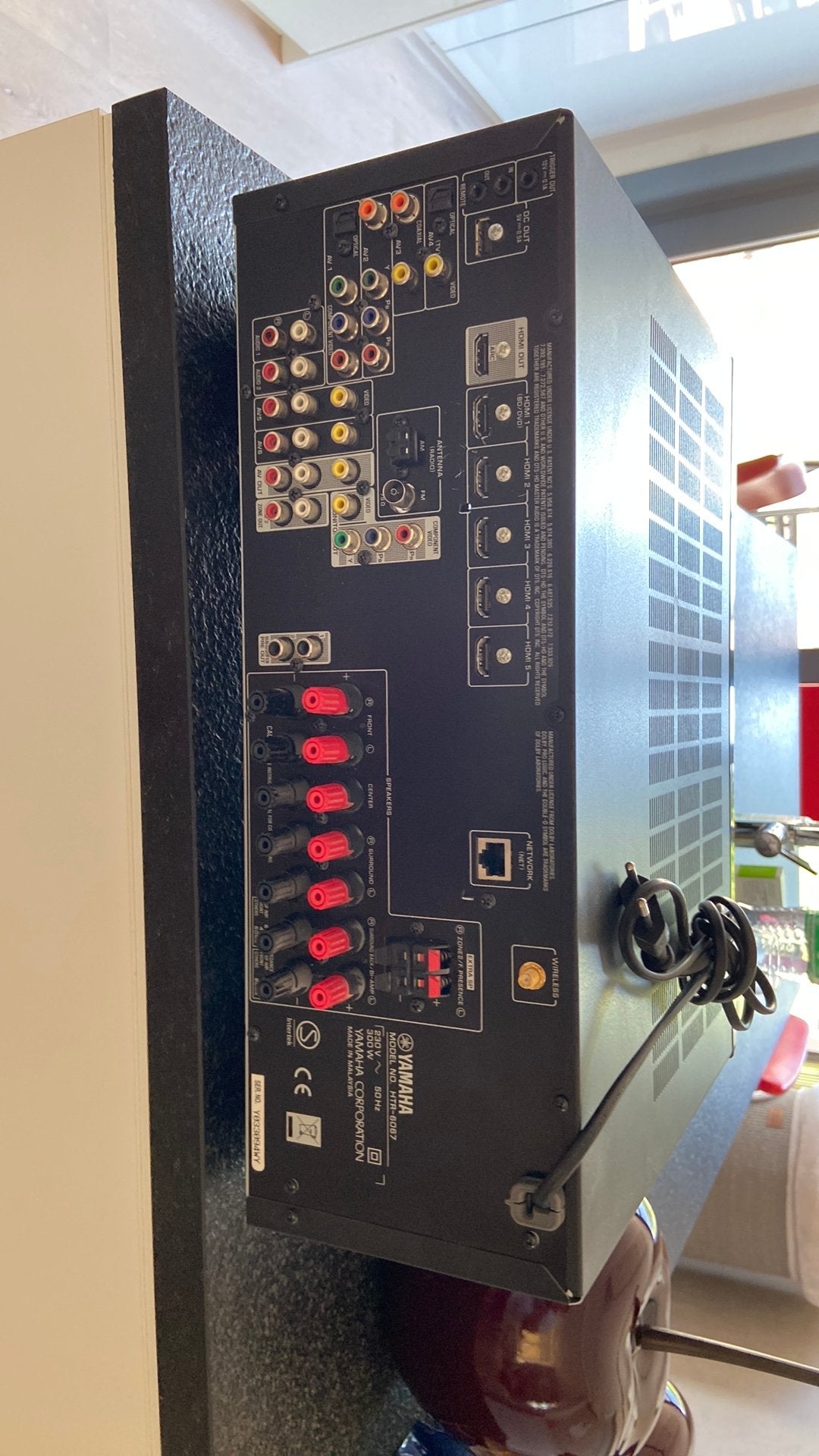 Versterker Yamaha, zwart, Audio, Tv en Foto, Versterkers en Ontvangers, Ophalen, Yamaha
