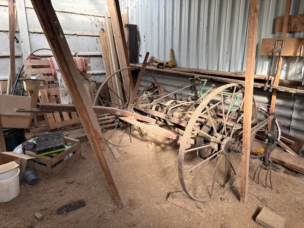Oldtimer hooikeerder, Ophalen, Weidebouw