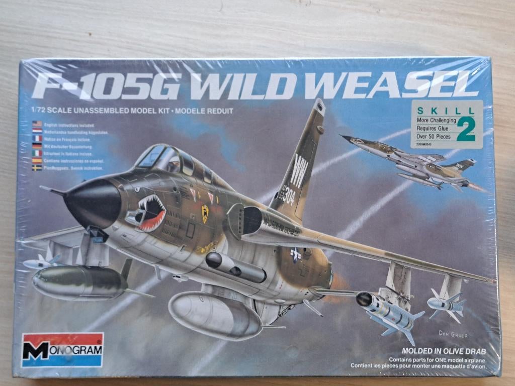 Monogram | No. 5431 | 1:72 - F-105G Wild Weasel (Sealed), Overige merken, 1:72 tot 1:144, Nieuw, Ophalen of Verzenden