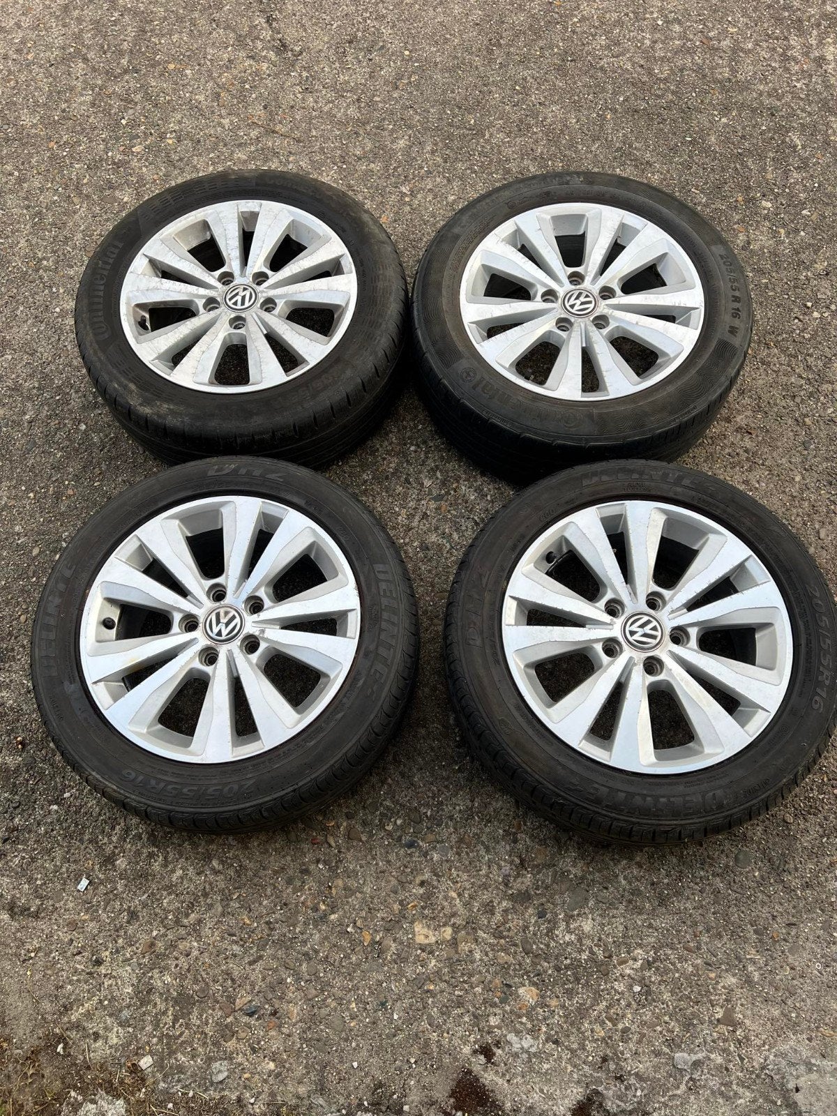 16 inch  VW Golf 7 Velgen met Banden, Auto-onderdelen, Gebruikt, 16 inch, Banden en Velgen, Personenwagen