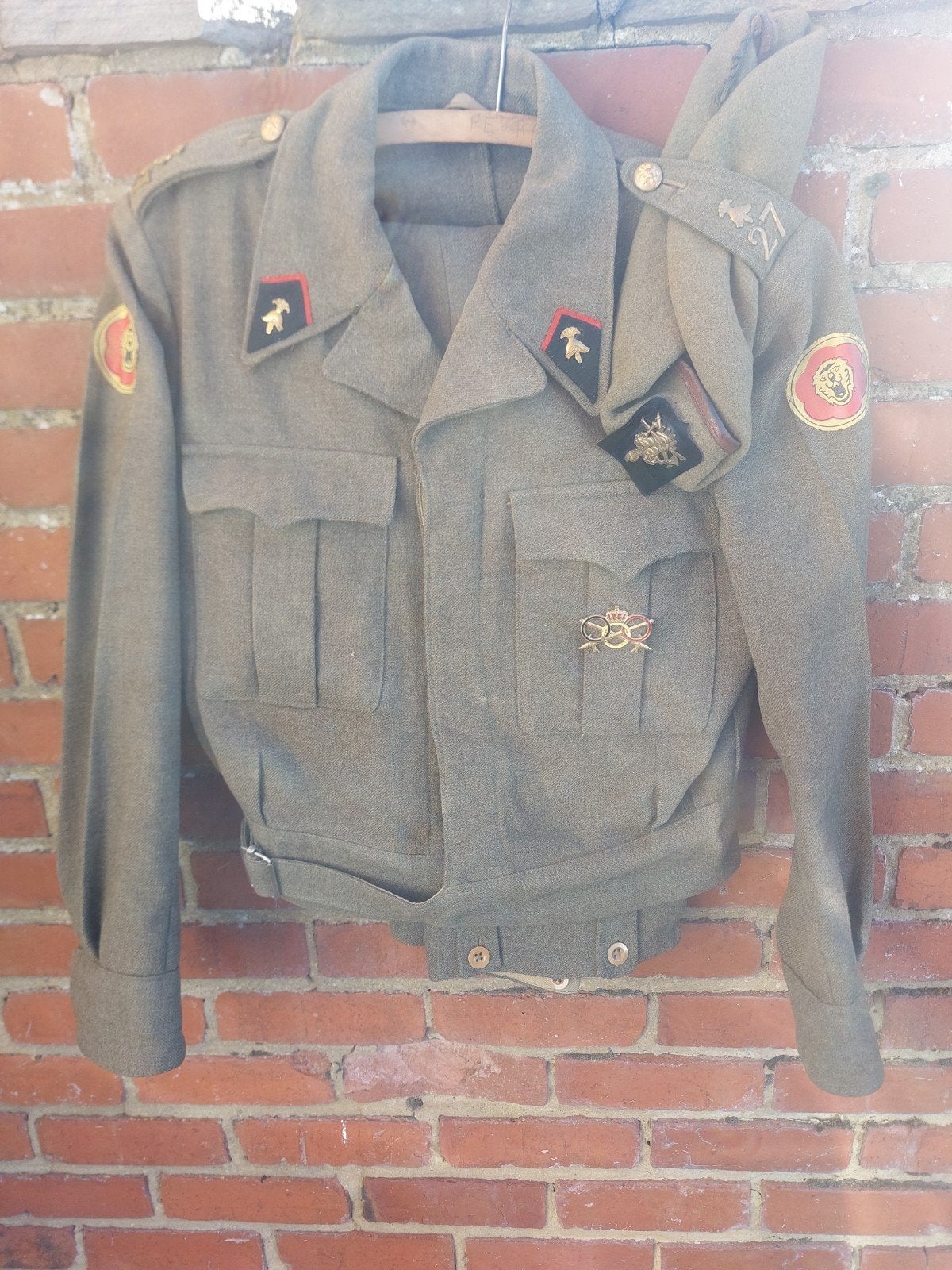 ABL : Battle-dress + béret 27ème Cie Génie, Enlèvement ou Envoi