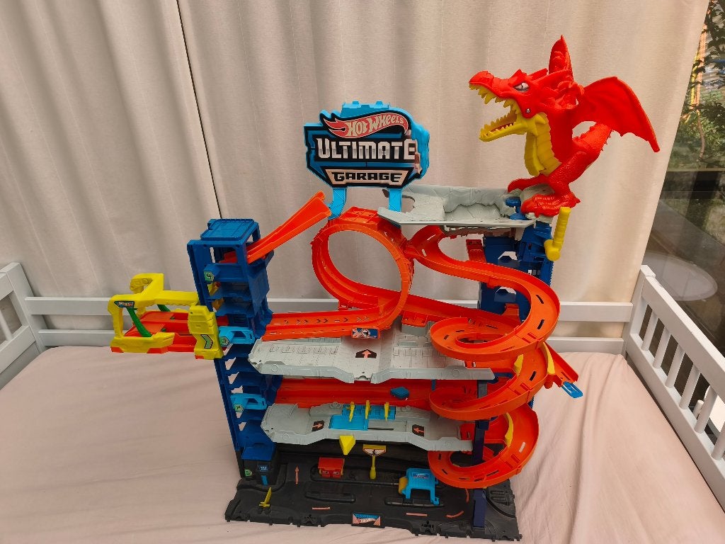 Hot Wheels Ultimate Garage Dragon, Enfants & Bébés, Jouets | Circuits, Comme neuf, Enlèvement, Circuit, Hot Wheels
