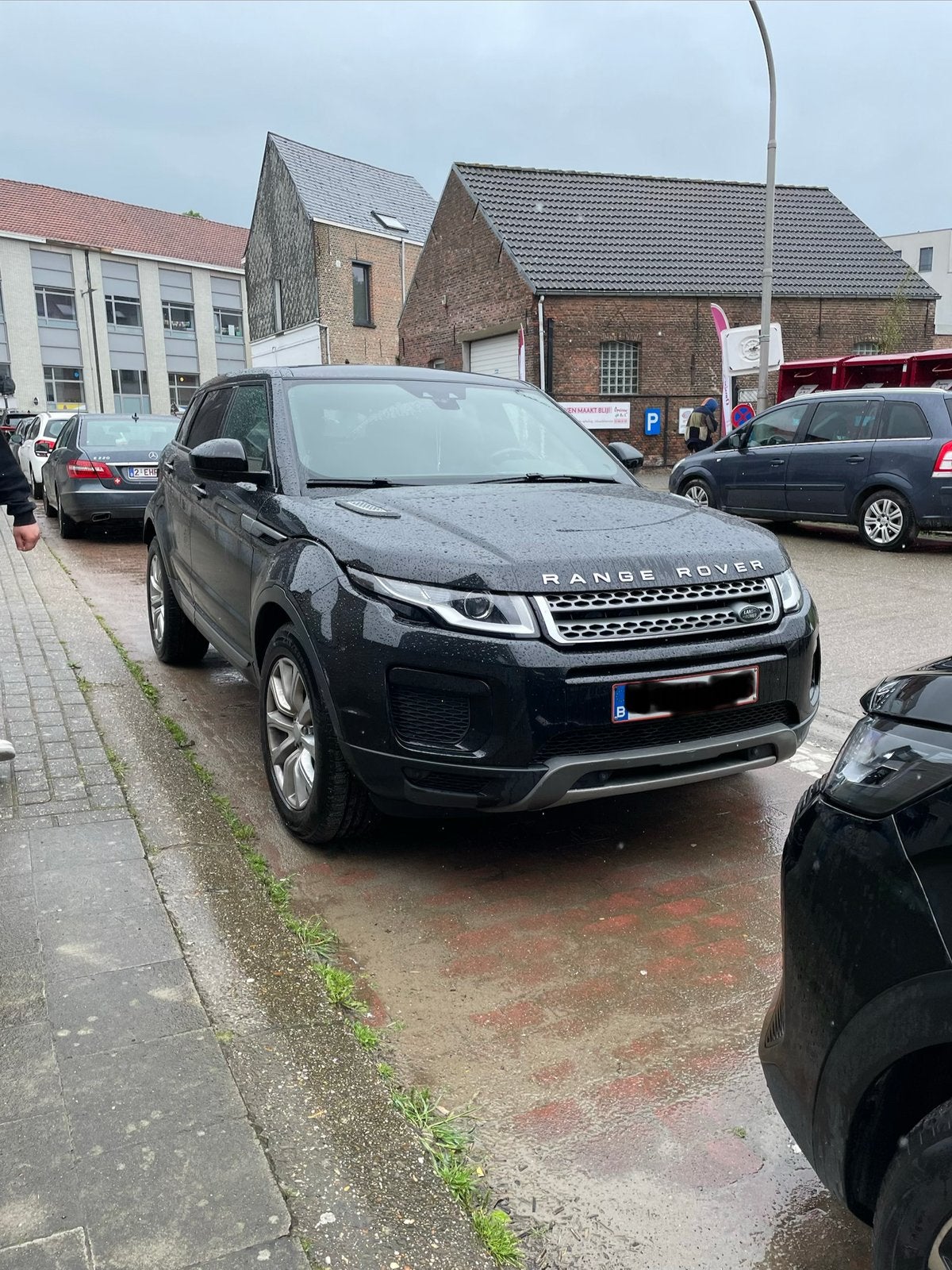 Range Rover Evoque 2017, Auto's, Lederen bekleding, 4 cilinders, 1820 kg, Zwart