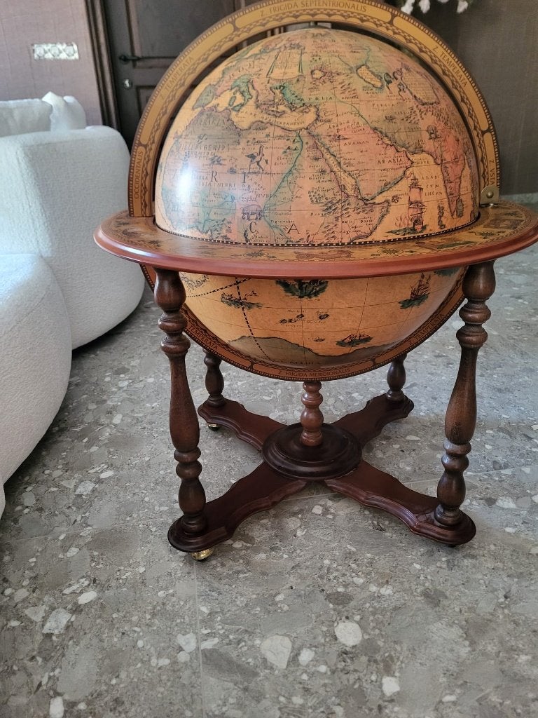 Barkast wereldbol, 82 cm, Rotatif, Comme neuf, Enlèvement