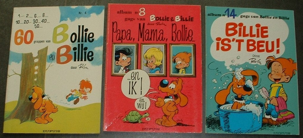 strips bollie en billie deel 4, Meerdere stripboeken, Ophalen of Verzenden, Zo goed als nieuw, Jean Roba
