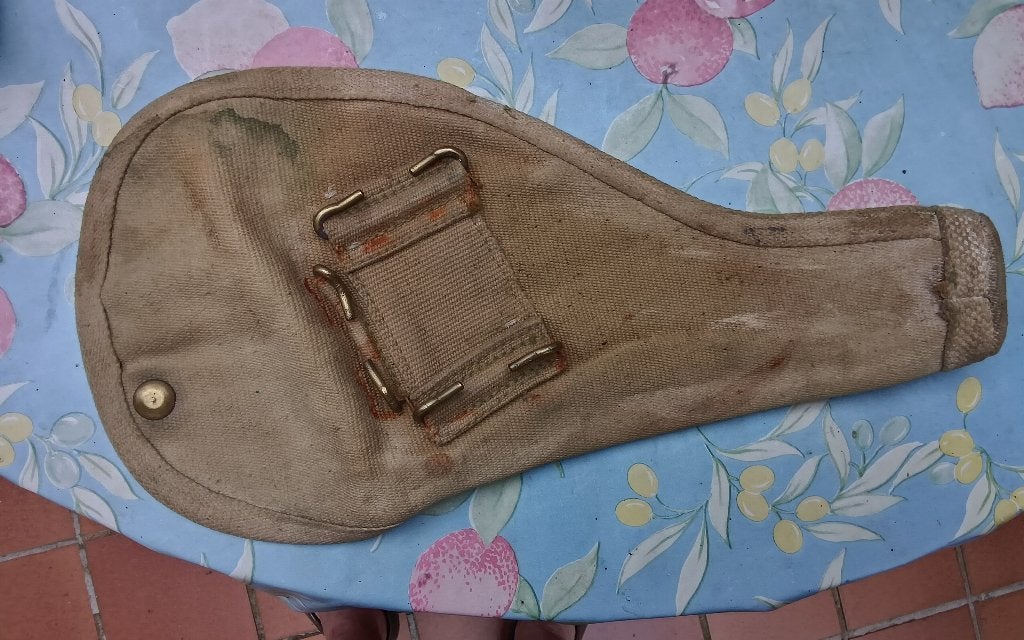 Canadian web holster WWII pattern 1937, Ophalen of Verzenden, Landmacht, Overige typen