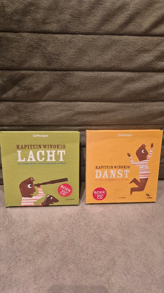 Kapitein Winokio lacht en danst boek +luistercd, Ophalen of Verzenden, Zo goed als nieuw