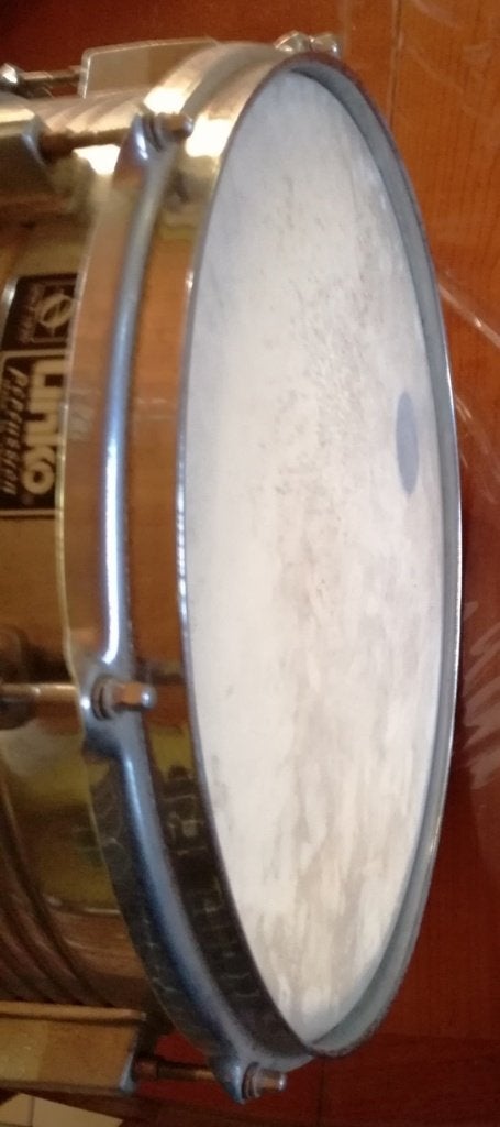 snare 14" met statief en stokken, Muziek en Instrumenten, Ophalen, Gebruikt