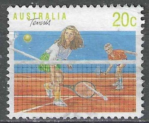 Australie 1990 - Yvert 1142 - Tennis (ST), Timbres & Monnaies, Timbres | Océanie, Envoi, Affranchi