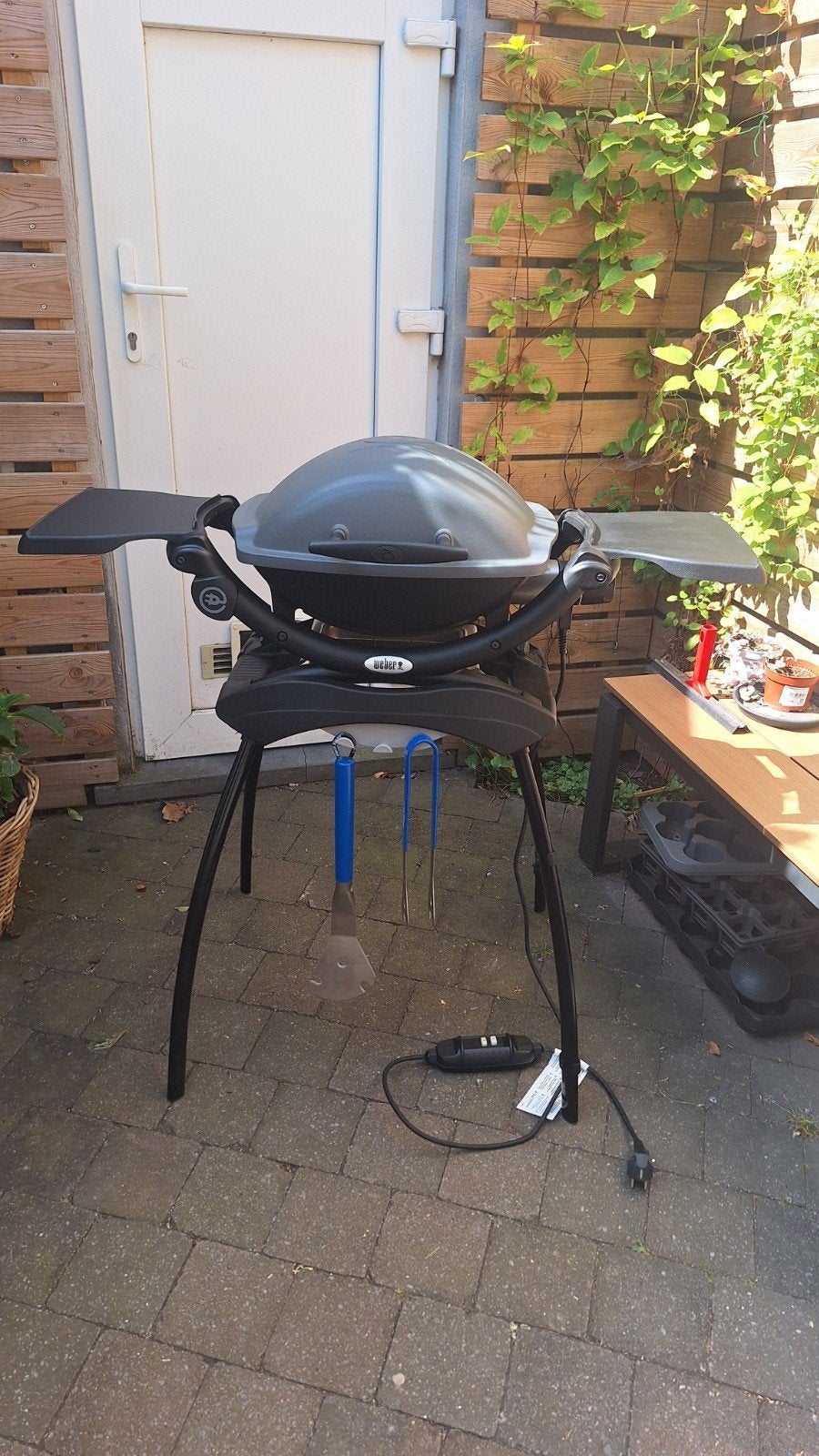 Weber Q1400 elektrische BBQ, Tuin en Terras, Ophalen, Zo goed als nieuw, Weber