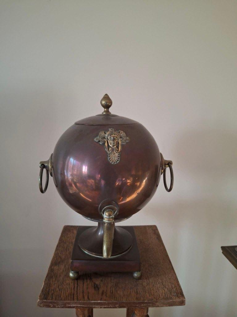 Antieke koperen Samowar, Antiek en Kunst, Ophalen, Koper