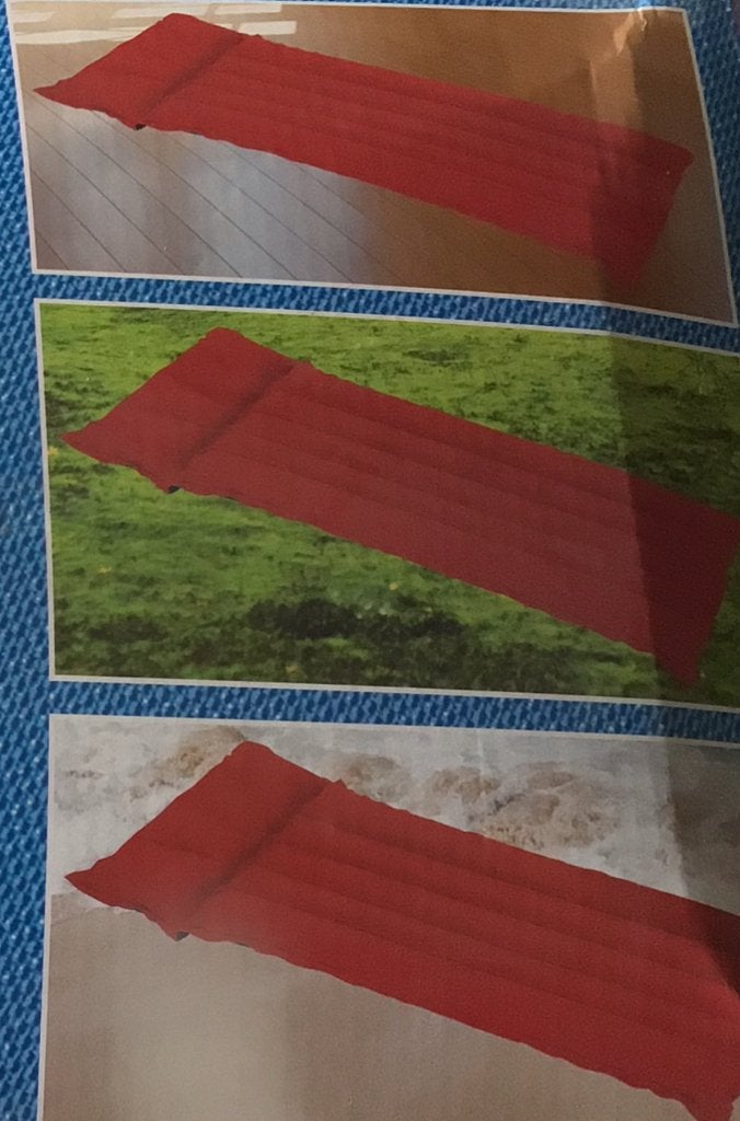 Matelas gonflable de plage camping, Caravanes & Camping, Matelas pneumatiques, Comme neuf, Enlèvement ou Envoi