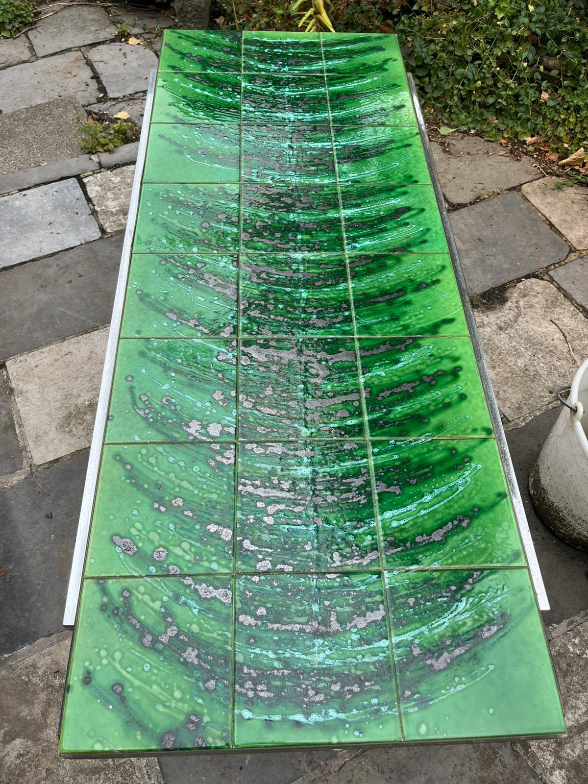 Vintage salontafel tegels, Ophalen