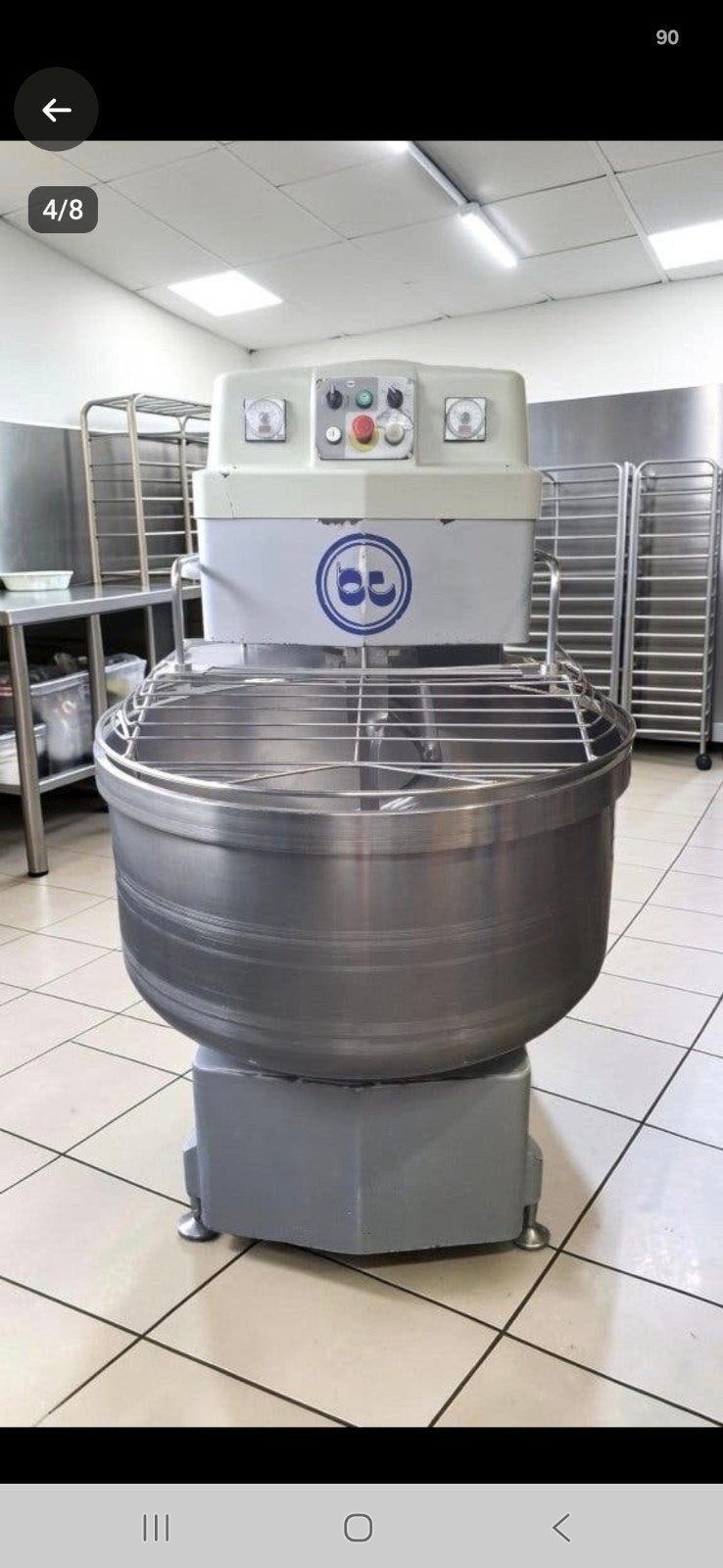 Spiraalkneder, deegkneder 200kg deeg Mondial Forni, Ophalen, Gebruikt
