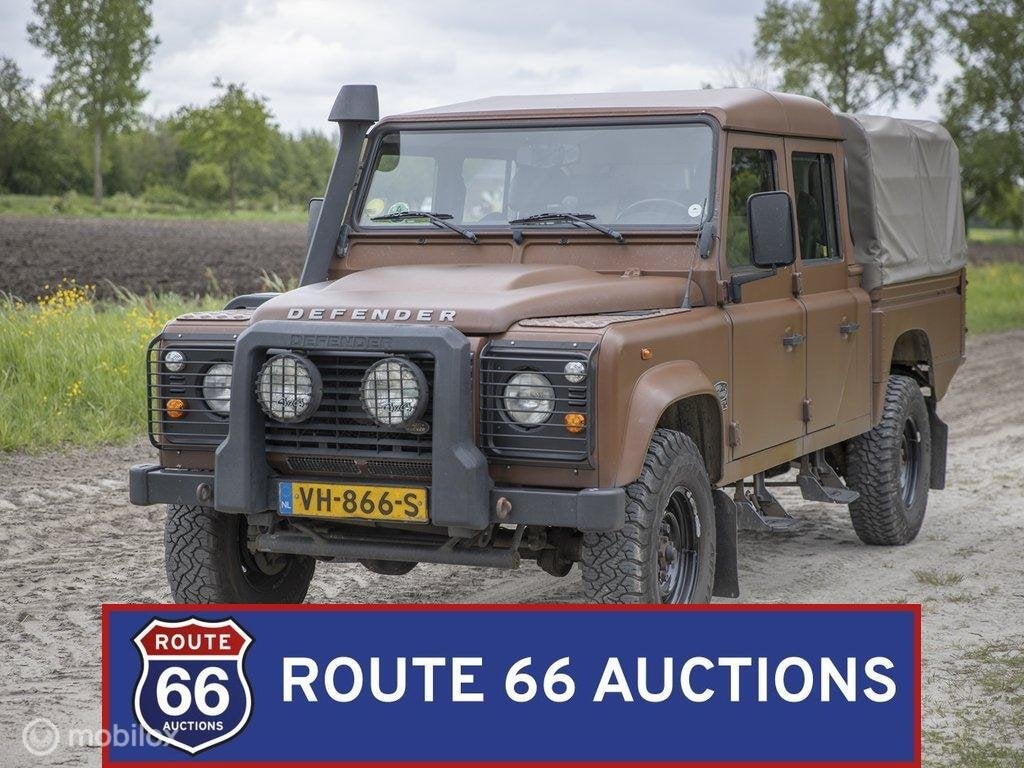 Land Rover Defender 130 pick-up | 2014 | Route 66 Auctions, Auto's, Land Rover, Gebruikt, Zwart, Handgeschakeld, Overige carrosserie