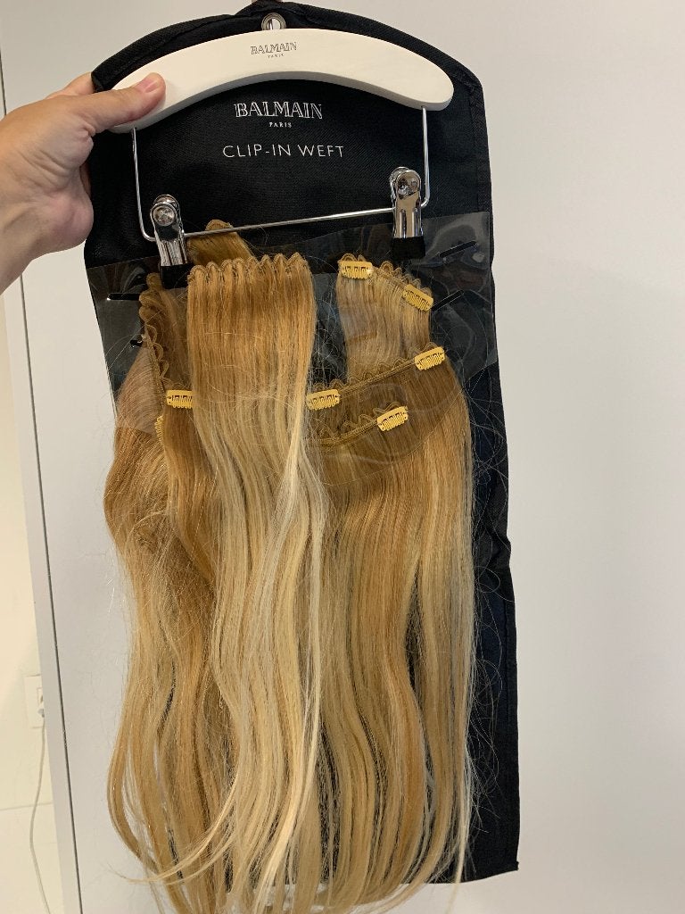 Extensions  echt haar van Balmain, Bijoux, Sacs & Beauté, Enlèvement ou Envoi, Neuf, Perruque ou Extension de cheveux