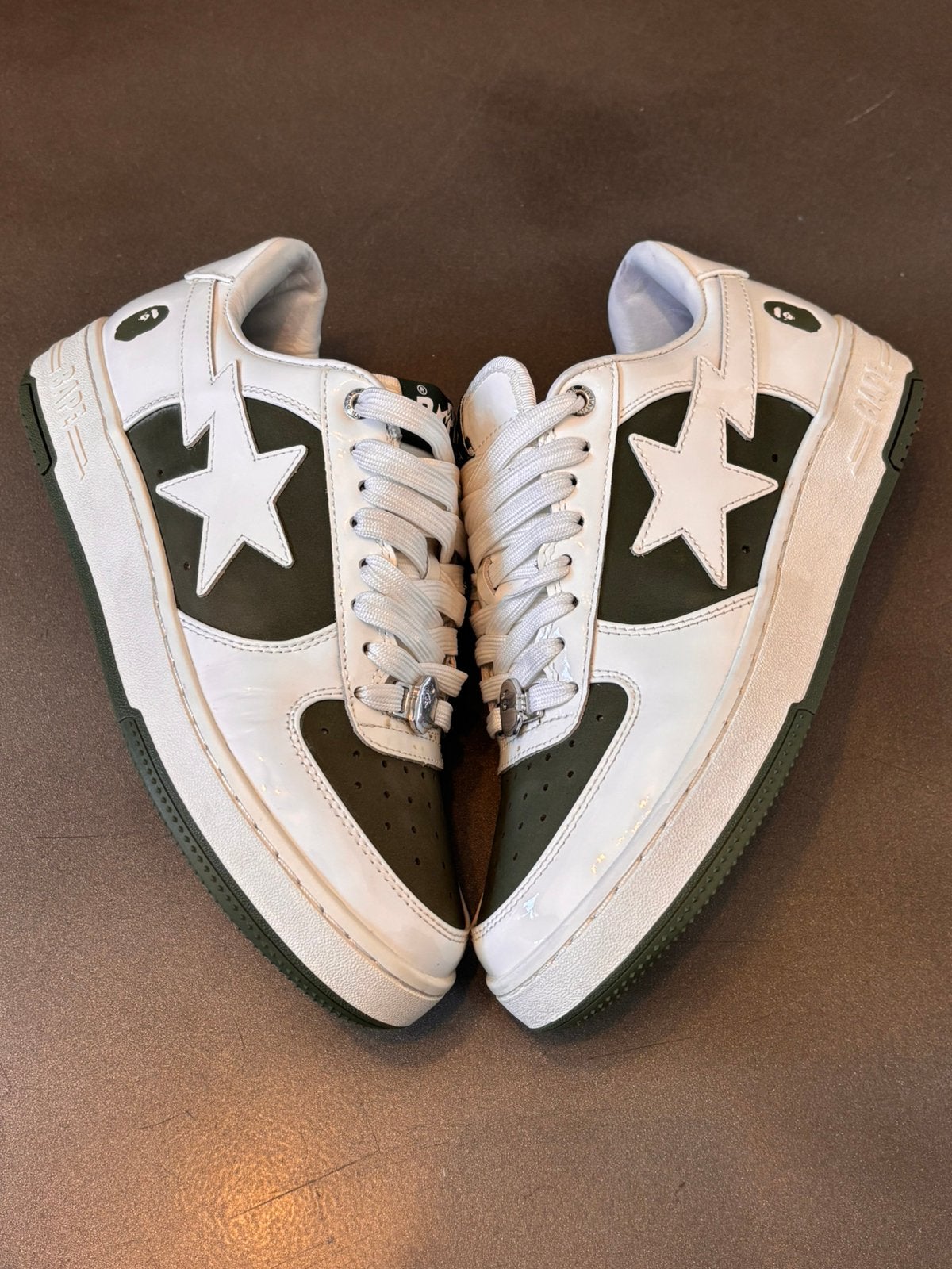 Bapesta kaki, Vêtements | Hommes, Chaussures, Enlèvement ou Envoi, Comme neuf, Blanc, Baskets