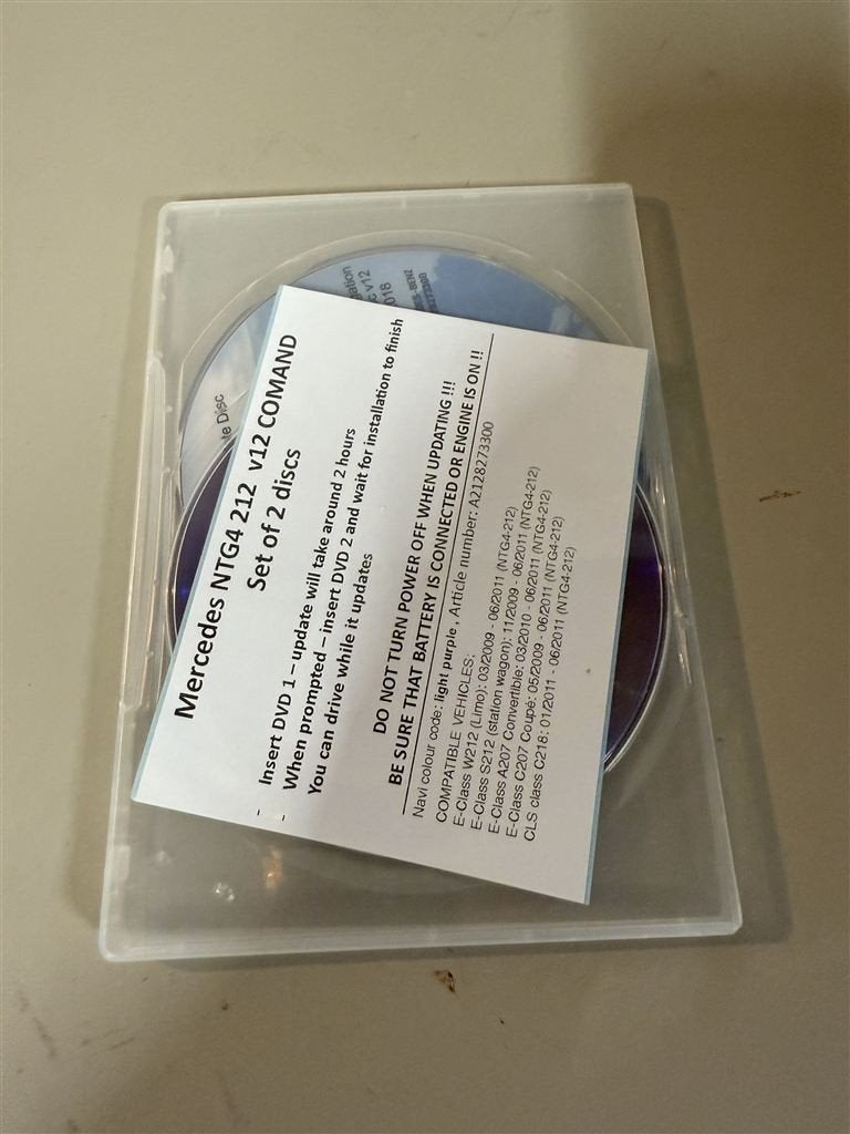 Mercedes Navigatie DVD NTG 4-212 2018 - V12, Ophalen of Verzenden, Zo goed als nieuw