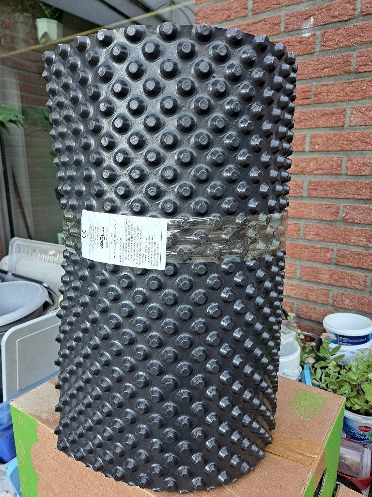 Noppenfolie HDPE 0,5m x 20m x 8mm, Doe-het-zelf en Bouw, Ophalen, Nieuw, 10 tot 15 m², Folie
