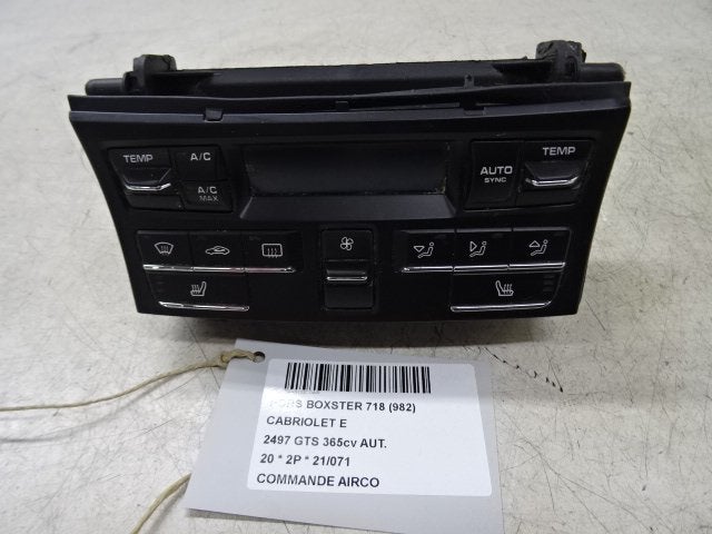 BEDIENINGSPANEEL AIRCO 718 Boxster (982) (9P1907039AG), Gebruikt, Porsche