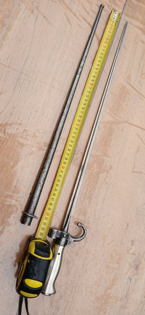 baionnette 1 er modèle avec quillon pour fusil Lebel 1886, Collections, Objets militaires | Général, Armée de terre, Enlèvement ou Envoi