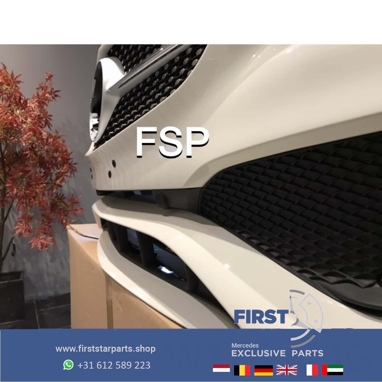 W176 A KLASSE FACELIFT AMG VOORBUMPER + DIAMAND GRIL ORIGINE, Gebruikt, -, Voor, Ophalen of Verzenden