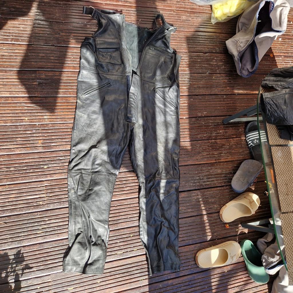Pantalon de moto en cuir, taille 60, Enlèvement, Pantalon | cuir