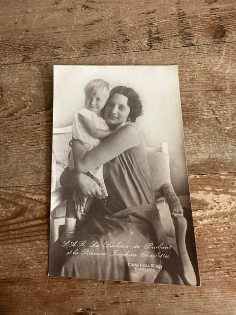 carte postale la duchesse Brabant Joséphine, Collections, Enlèvement ou Envoi, Non affranchie