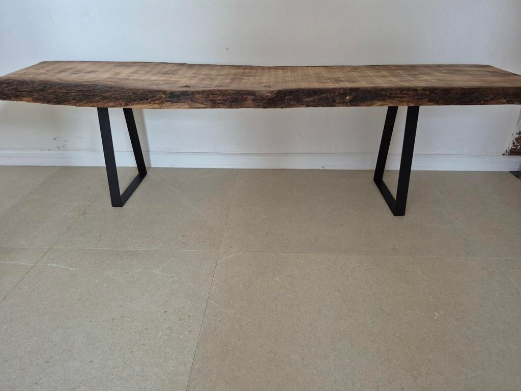 Unieke tafel eiken boomstamplanken tafel, Enlèvement