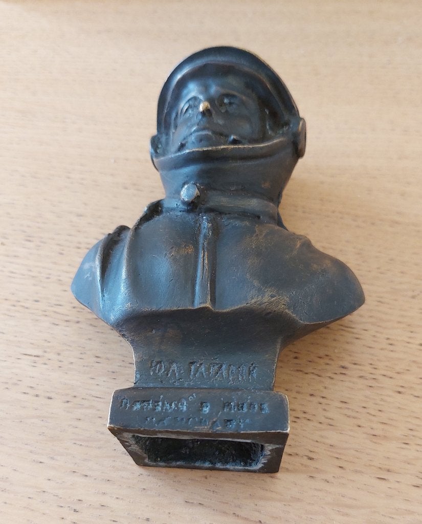 Bronzen buste Joeri GAGARIN, Antiek en Kunst, Ophalen of Verzenden