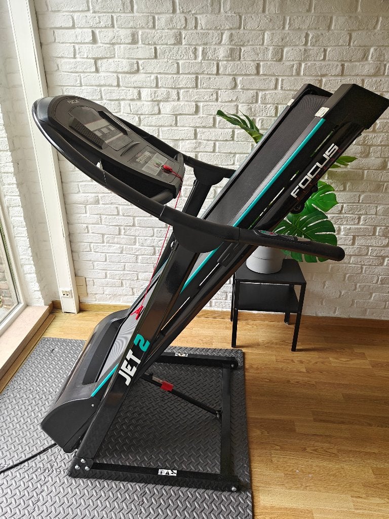 Inklapbare loopband met helling en tablethouder, Sport en Fitness, Gebruikt, Overige typen, Hardlopen, Ophalen