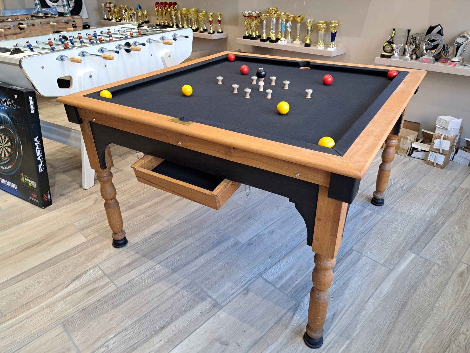 billard à bouchons, Ophalen of Verzenden, Zo goed als nieuw, Pooltafel