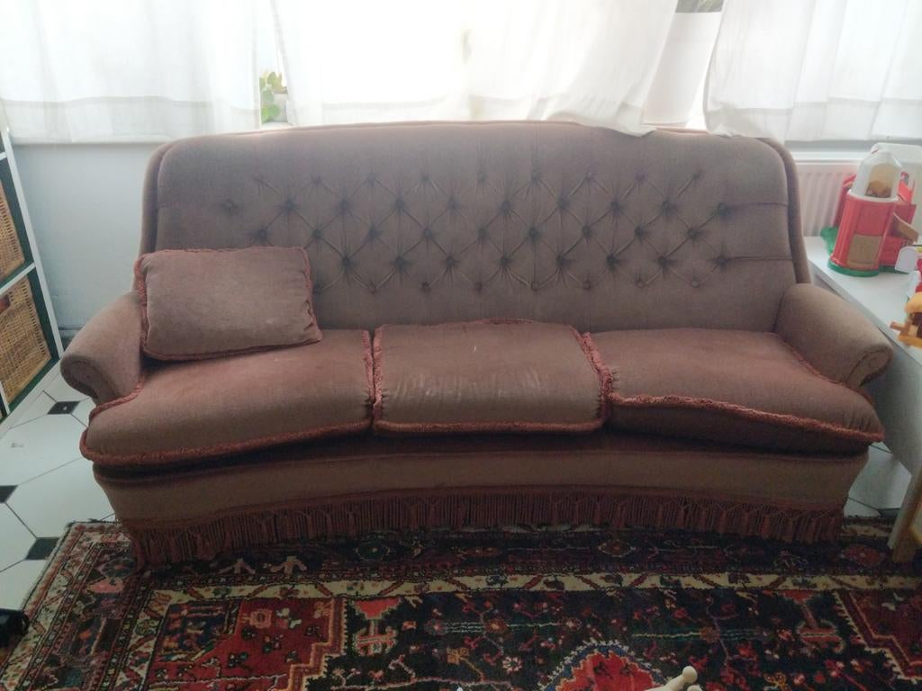 Vintage zetel roze, Ophalen