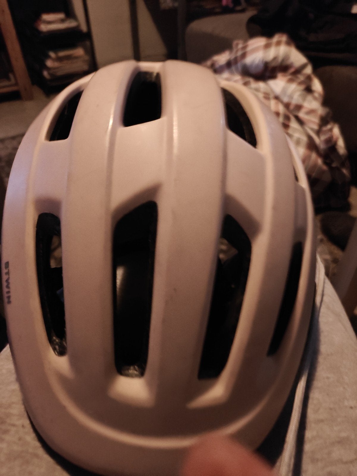 fietshelm v' het merk btwin, Fietsen en Brommers, M, Ophalen of Verzenden, Zo goed als nieuw, BTWIN