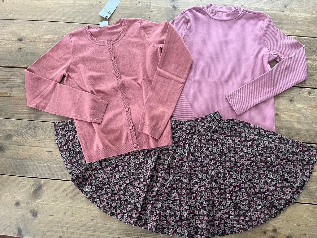 GYMP & HEMA rok, longsleeve en vest 146 - 152, Meisje, Ophalen of Verzenden, Zo goed als nieuw, Setje