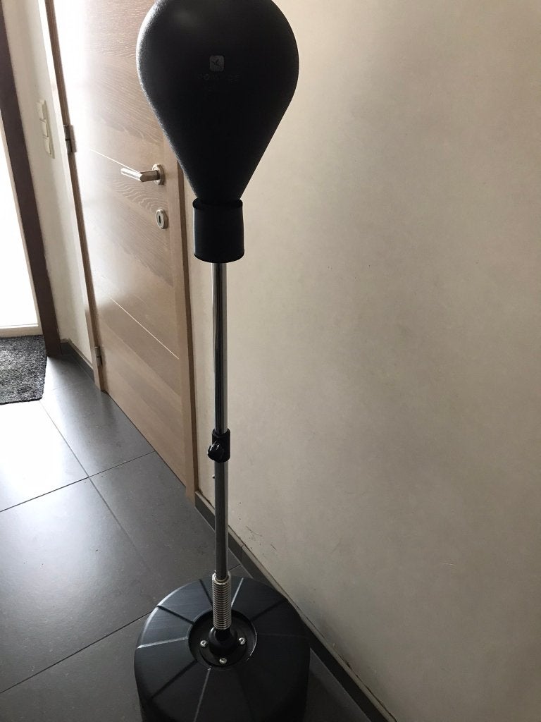 Kinder boksbal + bokshandschoenen, Ophalen, Zo goed als nieuw, Boksbal