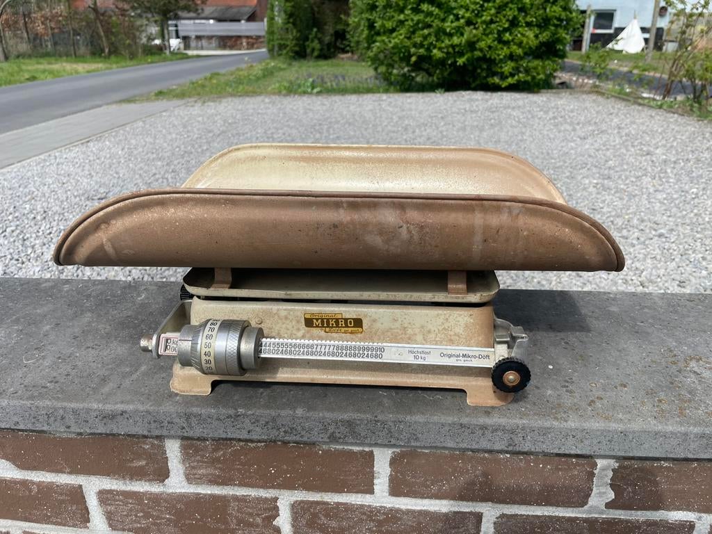 Antieke babyweegschaal, Ophalen, Gebruikt, Analoog, Minder dan 10 kg