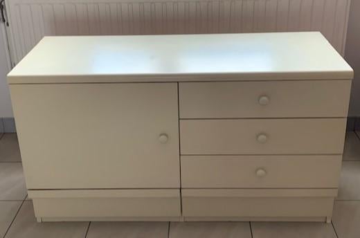 Dressoir en spiegelset, Ophalen, Gebruikt, 100 tot 150 cm, Minder dan 100 cm