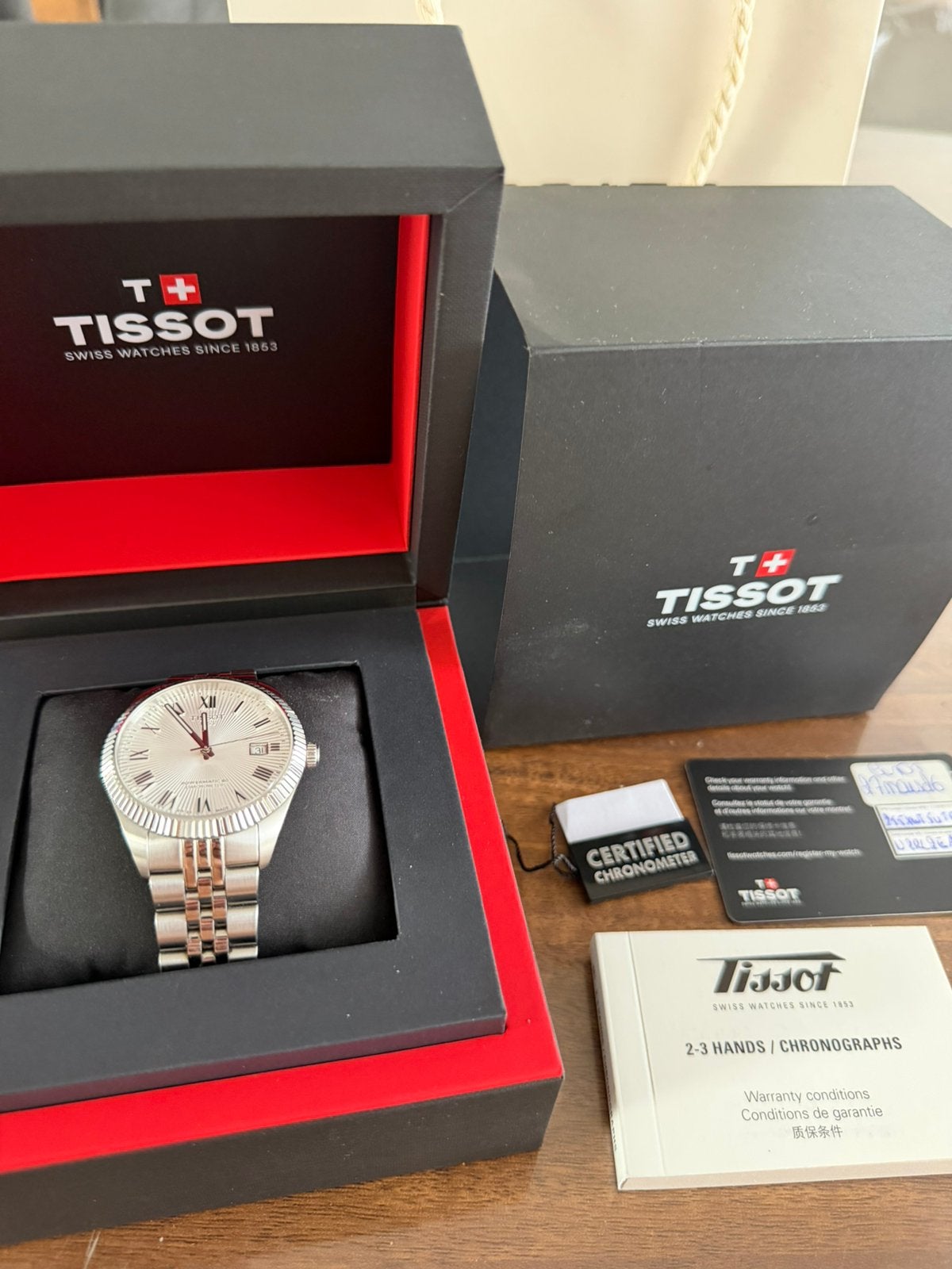 Tissot Ballade 39mm, Enlèvement, Comme neuf, Acier, Acier