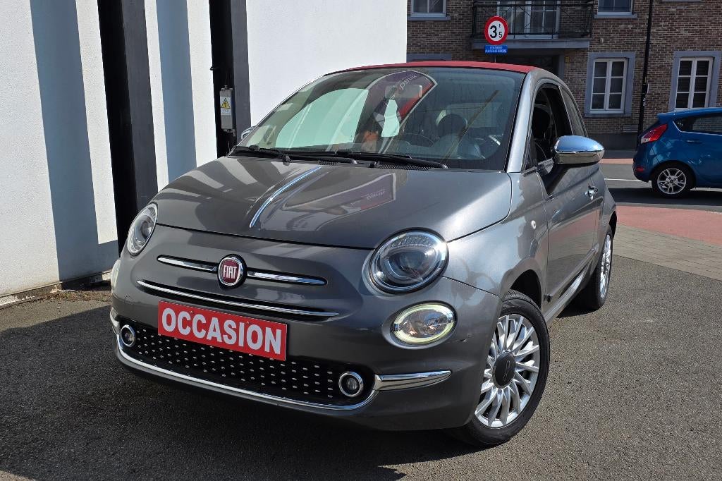 FIAT 500C CABRIO / AIRCO / 98.000KM, Argent ou Gris, Achat, Euro 6, Entreprise