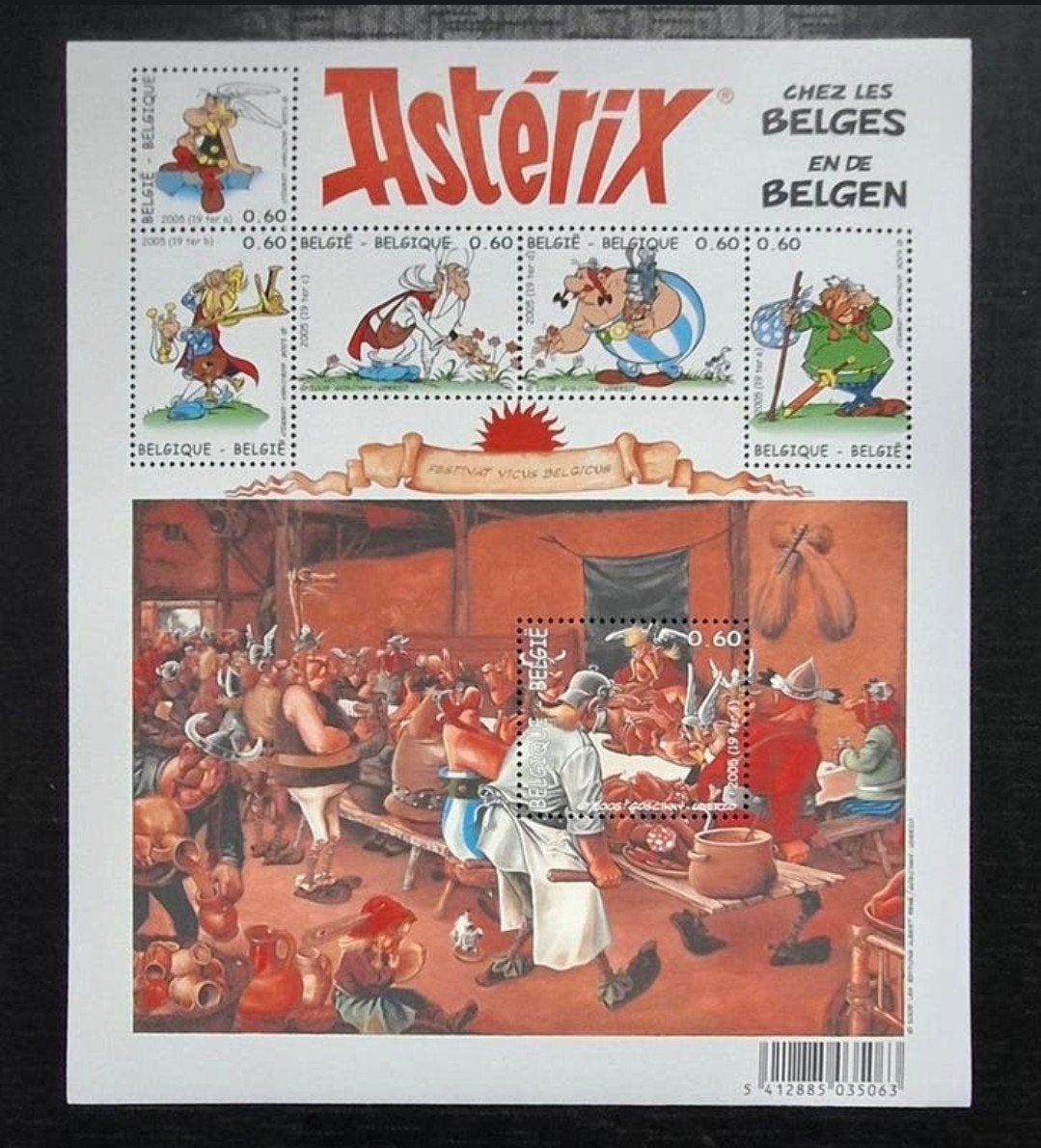 Belgique : COB 3433/38-BL123 ** Astérix ** 2005, Timbres & Monnaies, Sans timbre, Neuf, Enlèvement ou Envoi, Non oblitéré