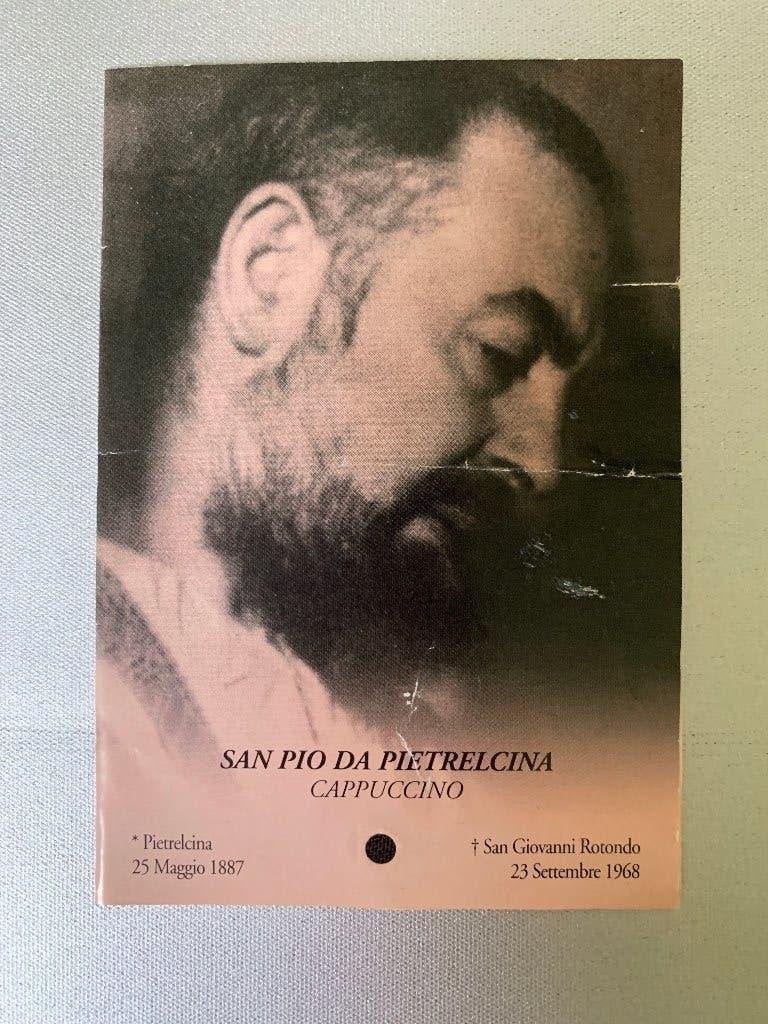 Relikwie Pater Pio Relique, Collections, Religion, Enlèvement ou Envoi, Utilisé, Carte ou Gravure, Christianisme | Catholique