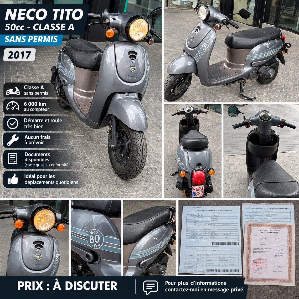 Neco tito class  A 0465205819, Vélos & Vélomoteurs, Enlèvement ou Envoi, Comme neuf